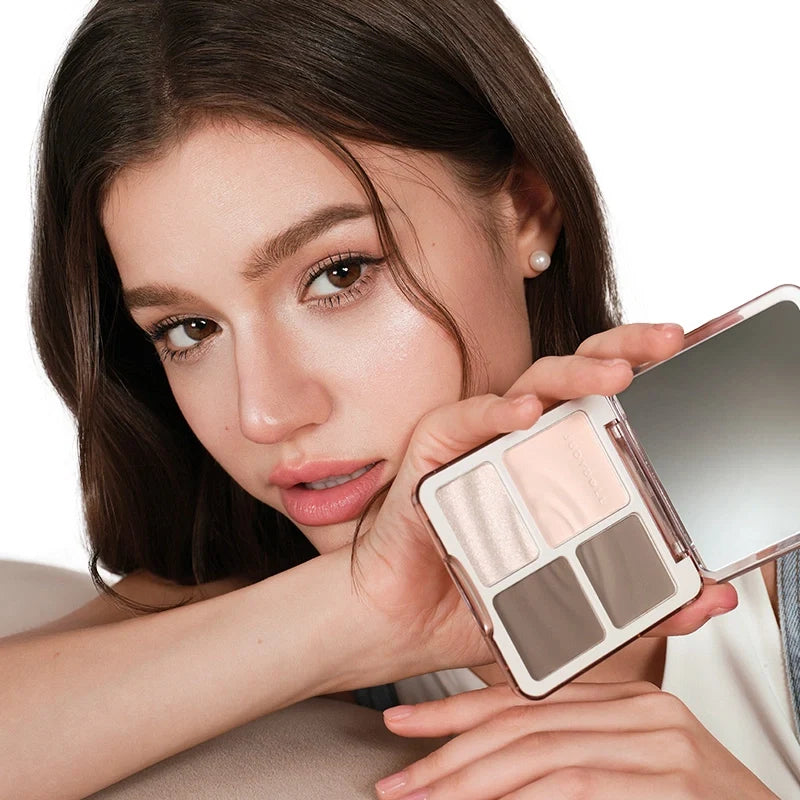 Judydoll - 2 IN 1 Highlighter Contour Palette - 3 Colors [#01 Waves - 9g]