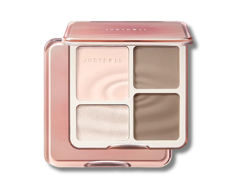 Judydoll - 2 IN 1 Highlighter Contour Palette - 3 Colors [#01 Waves - 9g]