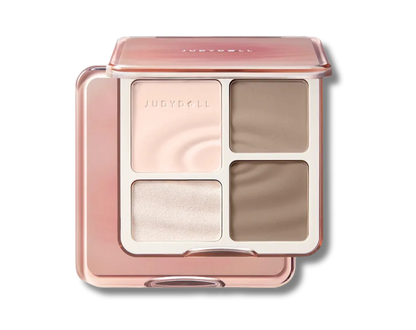 Judydoll - 2 IN 1 Highlighter Contour Palette - 3 Colors [#01 Waves - 9g]