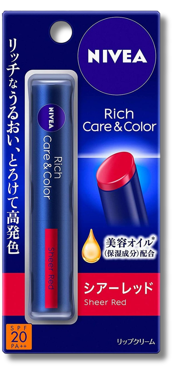 Nivea Rich Care And Color Lip Sheer Red 2G Spf20 / Pa ++