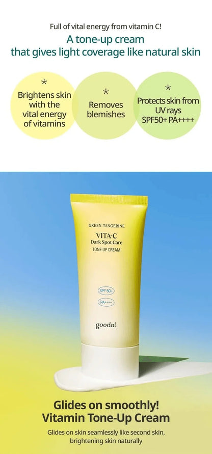Green Tangerine Vita C Dark Spot Tone Up Cream