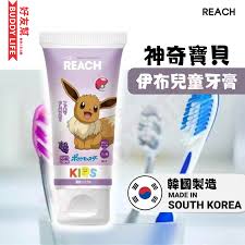 Pokemon Eevee REACH Kids Toothpaste Grape [60g]