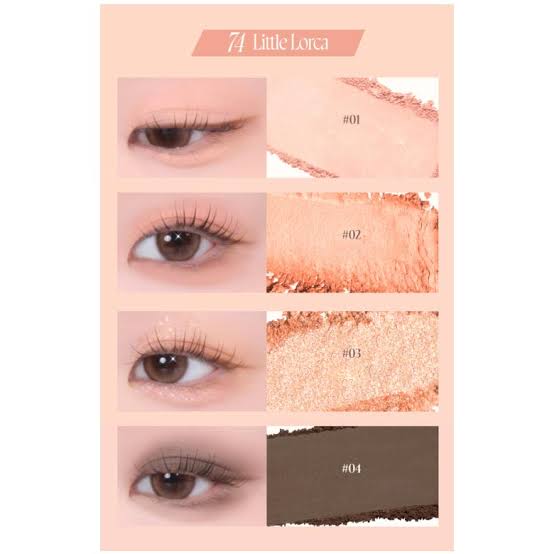 Dinto PRELUDE DINTO Nostalgia Eye Palette 74 Little Lorca