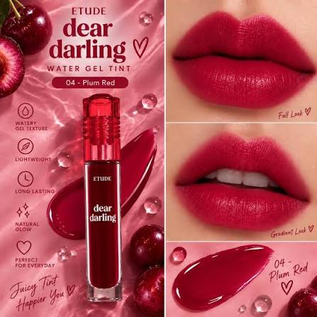 Dear Darling Water Gel #04 Plum red 5g