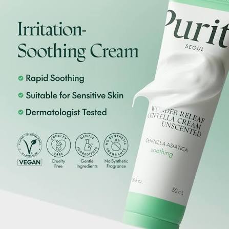 Wonder Releaf Centella Cream Unscented 50mL