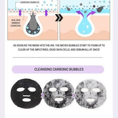 Self aesthetic Pore clean Bubble mask 5P