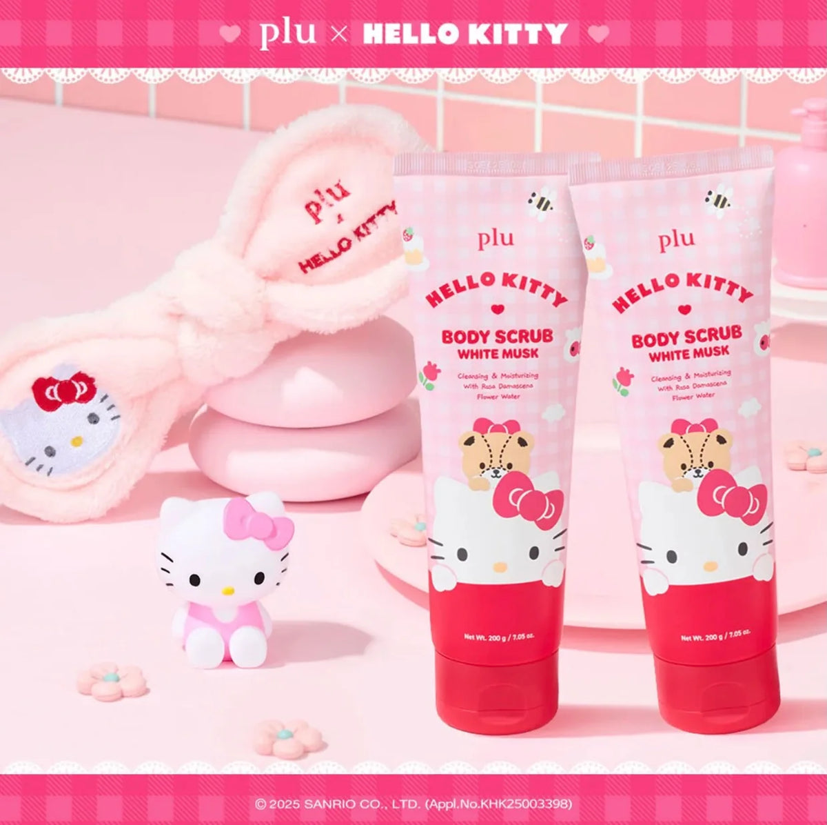 Body Scrub White Musk Hello Kitty Set