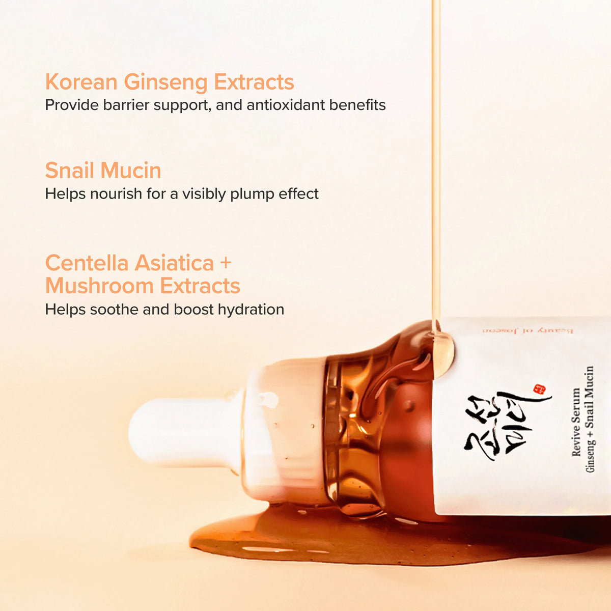 Revive Serum : Ginseng+Snail Mucin 30ml