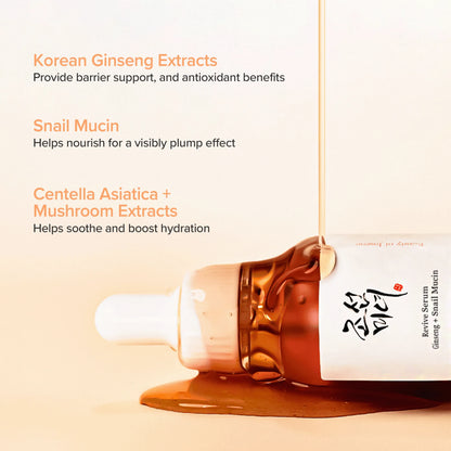 Revive Serum : Ginseng+Snail Mucin 30ml