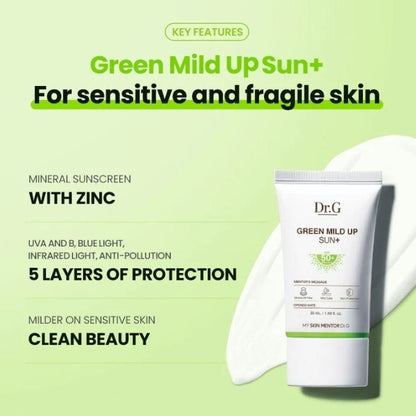 Green Mild Up Sun+ SPF50+ / PA++++