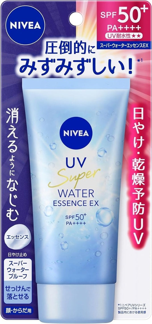 Kao NIVEA UV Anti-Sweat and Waterproof Filling Moisturizing Sunscreen Essence EX (Flower Fragrance Type) SPF50+/PA++++ 80g
