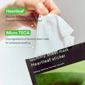 Gummy Sheet mask Heartleaf Sticker