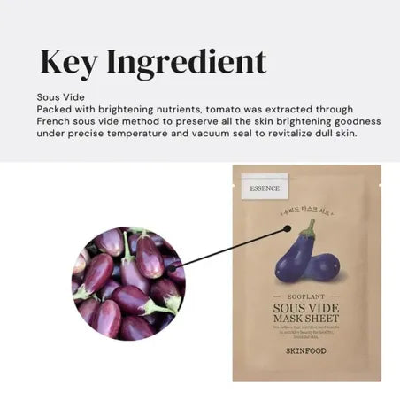 Sous Vide Mask Sheet (eggplant)